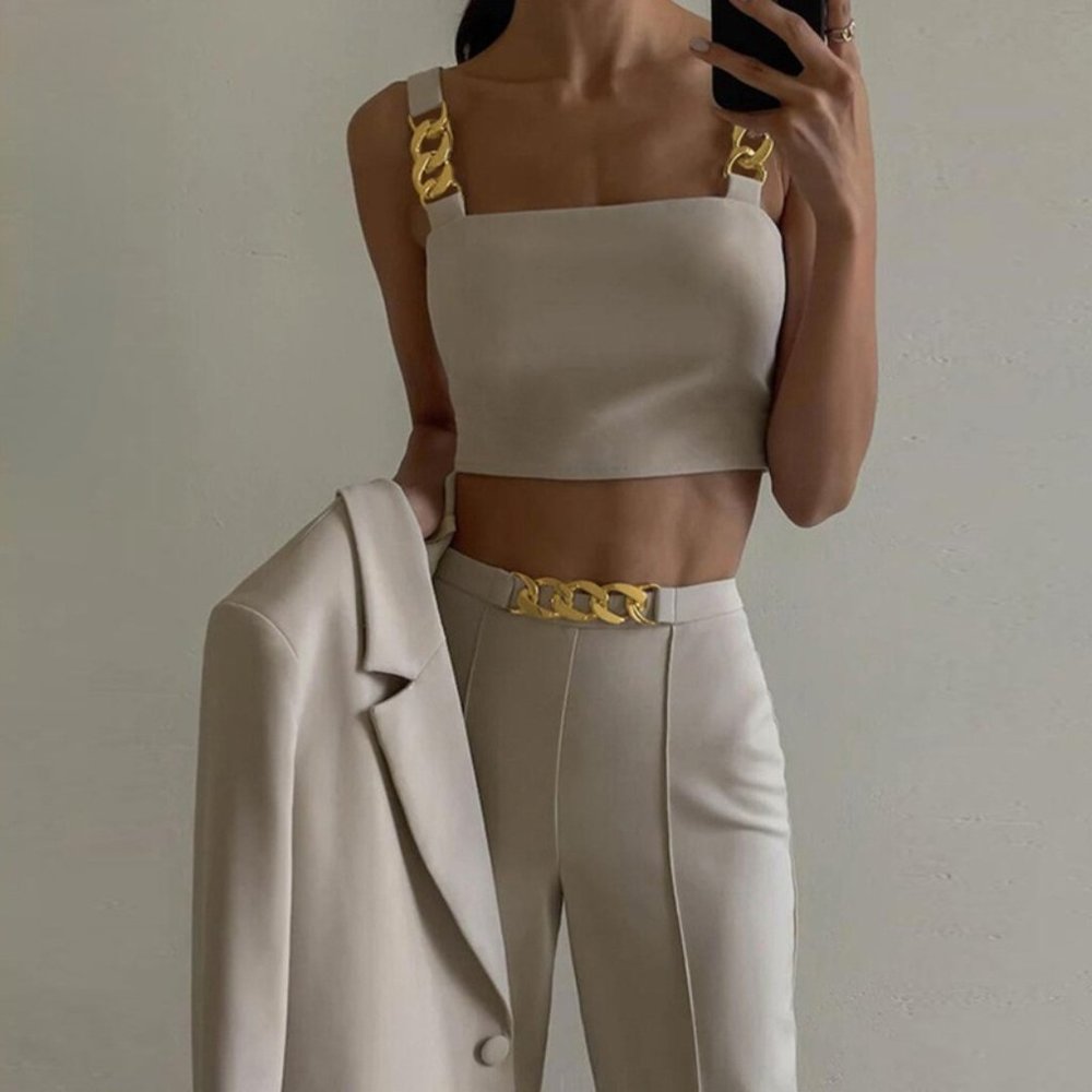 Paradise Bae two piece chain set